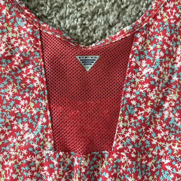 Columbia Sleeveless Midi Sundress Size XS Pink Blue White UPF 50 - Picture 5 of 6